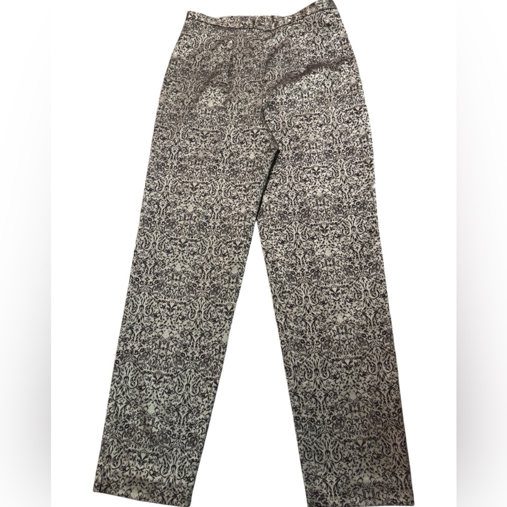 AGB Byer California Gold and Brown Metallic Patterned Trousers 29” inseam